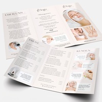 Personnalisez votre design, brochure pliable imprimée recto verso, promotion d'entreprise, introduction, dépliant, prospectus pour le marketing commercial