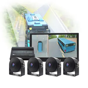 Камера резервного копирования видео Full HD для парковки, 360 градусов, 2D-система мониторинга 3D-вида, 4 камеры для бетоногрузовика, 360 градусов