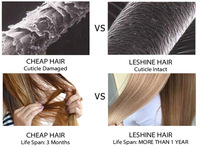 Extensions de cheveux Remy européens Medusa sans couture, double trame, micro-liens invisibles à double languette