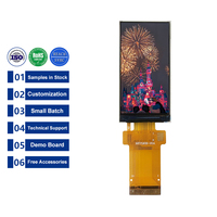 1.9 pouces 170*320 SPI MCU Bar TFT LCD Écran Affichage IPS 30Pin Stripe LCD Module Usine Personnaliser PACP Capacitif Écran Tactile