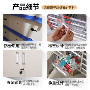 Kunshan Fengdamei A4 Filing Cabinet Drawer Style 6 Tier Office Document <b>Storage</b> With Lock For Financial Vouchers Receipts - Product Image 4