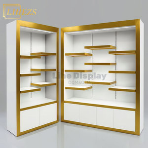 <span class=keywords><strong>Armoire</strong></span> <span class=keywords><strong>murale</strong></span> personnalisée avec éclairage LED blanc et or <span class=keywords><strong>pour</strong></span> <span class=keywords><strong>bijoux</strong></span> et sacs à main <span class=keywords><strong>pour</strong></span> centres commerciaux - Product Image 1