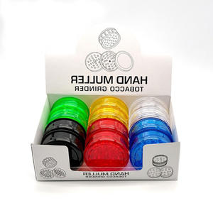 Jinlin - Molinillo de Hierbas Manual de Plástico Clásico, Económico, de 3 Piezas, con Logotipo Personalizado, Accesorios para Fumar - Product Image 5