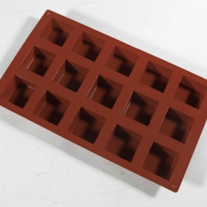 TangChu 15-<b>Square</b> Baking Silicone Mold for Chocolate & Confectionery - Product Image 2