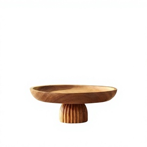 Bol décoratif vintage en bois poli avec poignées métalliques, écologique, fait main, pour servir les aliments, accessoires pour la maison et les fêtes, Uttar Pradesh BS - Product Image 2