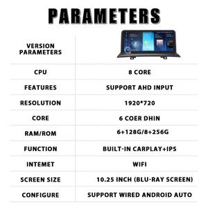 Radio para Auto Android 13 de 10.25 Pulgadas para BMW X3 E83 2004-2012, Carplay Inalámbrico, Navegación GPS, Estéreo, Reproductor Multimedia de Video, 2DIN - Product Image 5