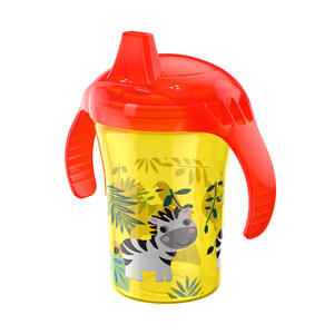 Tasse à eau pour bébé imprimée de dessins animés à quatre couleurs, tasse à boire d'apprentissage en bec de canard antidérapante et étanche, tasse d'entraînement pour enfants - Product Image 3