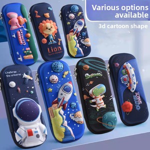 Estuche para Lápices <span class=keywords><strong>FR</strong></span> EVA 3D con Diseño Creativo de Animales de Dibujos Animados, Cierre de Cremallera, Logotipo Personalizable, para Uso Escolar Primario, Secundario y de Oficina - Product Image 2