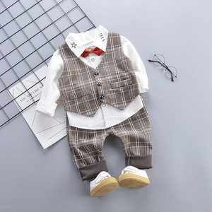 Trasporto dei ragazzi di inverno del vestito Nuovo Anno vestito dalla maglia pantaloni camicia vestito three-piece vestito <span class=keywords><strong>da</strong></span> prestazione vestiti per bambini - Product Image 2