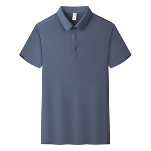 Camisa Polo de Manga Corta para Hombre, Color Sólido, Absorbe la Humedad, Uso Diario, Fibra de Poliéster 185g YZ02-8607 - Product Image 4