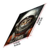 Drop Shipping Fashion Vintage Tin Print Metal Poster Bedroom Wall Art Painted Astronaut Cats Work Plaque Magnet Hanging System