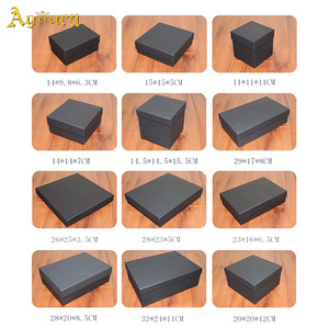Packaging Packing Gift Box 7*7*7.5cm Black Cardboard Kraft Packaging Box Kraft Paper Gift Packaging Box