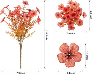 12 Piezas de <span class=keywords><strong>Flores</strong></span> Artificiales de Crisantemo <span class=keywords><strong>para</strong></span> Decoración de Jardín Interior y Exterior, Flor Artificial de Margarita - Product Image 5