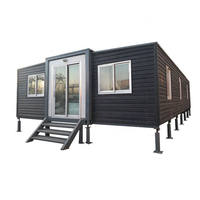 Projet de Maison Conteneur Portable 20 Pi 40 Pi Préfabriquée de Luxe Extensible avec Chambre et Cuisine