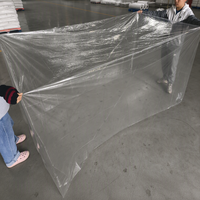 Sacs en plastique transparents en PE de grande taille personnalisables en LDPE en gros, fond carré de 200 cm, pour l'emballage