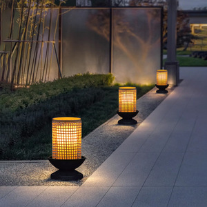 Lámpara de jardín LED de estilo japonés para exteriores, impermeable, para villa, patio, terraza, iluminación ambiental - Product Image 1