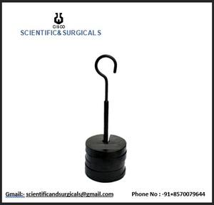 Ensemble de 5 poids rainurés peints en noir avec cintre 500X 5g Fournitures éducatives - Product Image 3