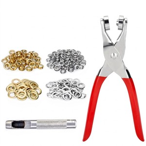 Juego de herramientas para ojales, alicates perforadores manuales portátiles, punzonadora manual de remaches, alicates para ojales de metal de 12 mm, alicates para ojales de anillo. - Product Image 2