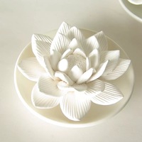 Diffuseur de fleurs en céramique sans flamme, parfum d'aromathérapie