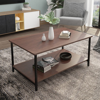 Table d'appoint moderne convertible en métal noir à prix abordable pour les cafés et salons de thé