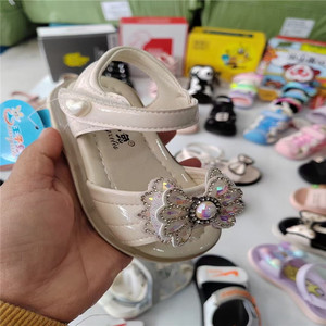 Nouvelle mode d'été Chaussures <span class=keywords><strong>de</strong></span> princesse à nœud, antidérapantes, à fond souple Chaussures <span class=keywords><strong>de</strong></span> <span class=keywords><strong>danse</strong></span> pour filles Sandale pour enfants - Product Image 2
