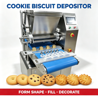 Machine automatique commerciale pour la fabrication de biscuits fourrés aux amandes et à la pêche, machine de formage automatique de biscuits et de cookies