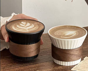 Taza <span class=keywords><strong>de</strong></span> Café <span class=keywords><strong>de</strong></span> Cerámica Negra Vintage MSH, Taza para Café con Leche, Americano Helado, para Uso Doméstico - Product Image 6