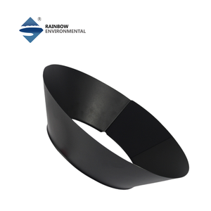 Collarín de Acero Inoxidable de 5 Pulgadas para Tuberías de Ventilación, Acabado Natural y con Recubrimiento en Polvo Negro - Product Image 5