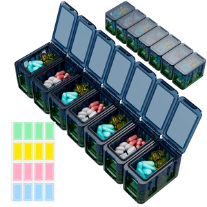 14 Compartments Daily Box Pill Dispenser Pill Organizer Medicine Organizer - Product Image 5