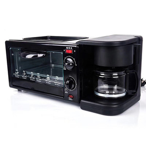 Mini horno eléctrico 3 en 1 <span class=keywords><strong>de</strong></span> alta calidad, máquina <span class=keywords><strong>de</strong></span> desayuno, horno tostador, sartén, café <span class=keywords><strong>de</strong></span> plástico, barbacoa, uso doméstico en Hotel - Product Image 5