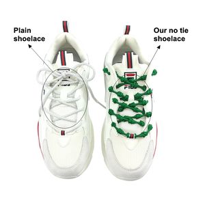 Lacets ronds colorés à la mode, sans nœuds, en polyester élastique, pour chaussures de sport de plein air, vente chaude - Product Image 4