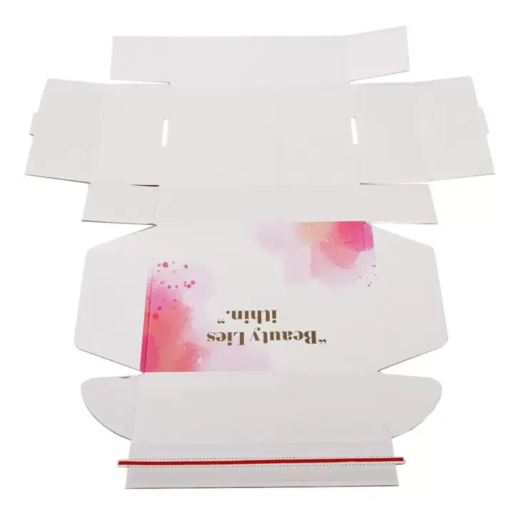 Grosir Cina standar harga yang baik warna-warni putih merah kertas karton bergelombang kotak surat untuk kemasan hadiah