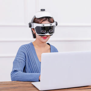 Masajeador de cabeza eléctrico recargable con calefacción, presión de aire, terapia de acupuntura, casco de masaje de cuello y cabeza para aliviar el estrés - Product Image 6