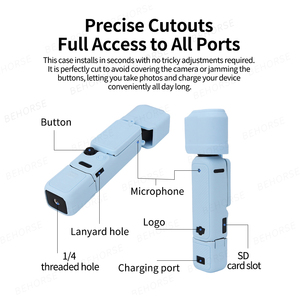 Étui de protection en silicone pour <span class=keywords><strong>DJI</strong></span> Osmo Pocket 4, housse d'objectif anti-rayures, couverture complète pour <span class=keywords><strong>accessoires</strong></span> de caméra <span class=keywords><strong>DJI</strong></span> Pocket 4 - Product Image 6
