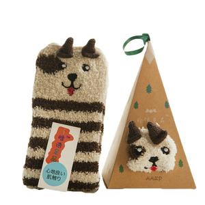 Calzini Natalizi Pelosi con Simpatici Animali 3D, Caldi e Spessi in Morbido Velluto Corallo per l'Inverno, Calze da Donna con Confezione Regalo - Product Image 5