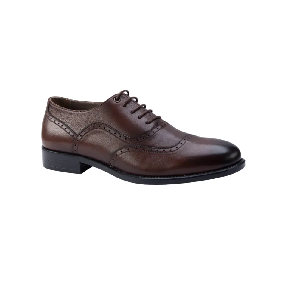Grote Kwaliteit Echt Lederen Jurk Derby Schoenen Voor Mannen Comfortabele Oxford Schoenen Fabriek Directe Verkoop
