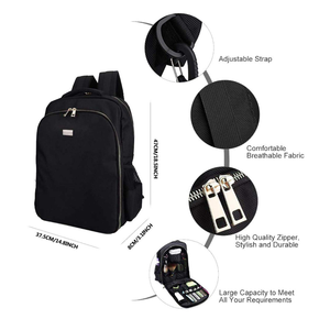 Sac à dos pour tondeuses de barbier en nylon durable, résistant à l'eau, avec logo personnalisable, grande capacité, poignée souple, idéal pour les voyages et les activités de plein air - Product Image 3