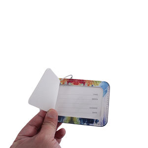 ป้ายติดกระเป๋าเดินทางหนังพิมพ์ลายแฟชั่น ป้ายชื่อ ลายดอกไม้ กันน้ำ นุ่ม แปลกใหม่ สำหรับกระเป๋าเดินทาง บัตรประจำตัวขึ้นเครื่อง - Product Image 3