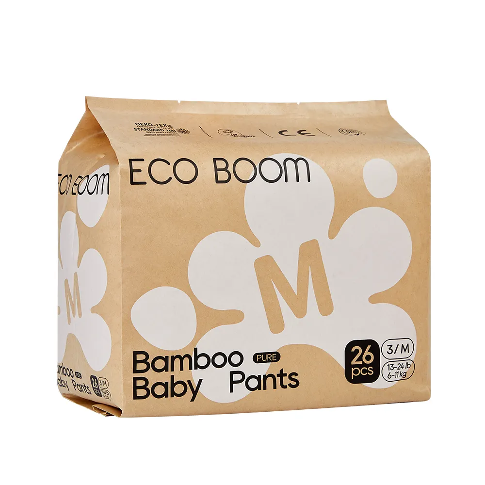 ECO BOOM Degradable Bio Biodegradable Compostable Nature Training Dealer Baby Diaper Pants