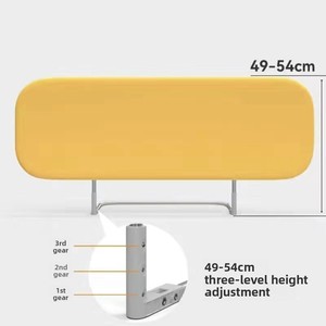 Binario del <span class=keywords><strong>letto</strong></span> senza installazione per bambini Anti-caduta Guardrail portatile pieghevole <span class=keywords><strong>da</strong></span> <span class=keywords><strong>viaggio</strong></span> bambino <span class=keywords><strong>barriera</strong></span> di sicurezza in poliestere 65cm - Product Image 4