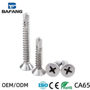 Viti autoforanti a testa svasata con punta a croce in acciaio inossidabile 410 zincato, metriche, con codolo a coda di rondine, tutte le misure - Product Image 3