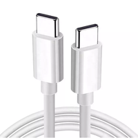 Premium 1M 3.3FT 60W 3A PD Charge rapide USB Type C vers USB Type C Câble pour iPad Téléphone Tablette UCB19