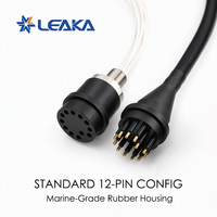 Connecteur d'alimentation sous-marin rond scellé à 12 broches, 10 ampères, 12 volts CC, étanche IP69, fileté mâle-femelle, pour applications marines sous-marines ROV AUV
