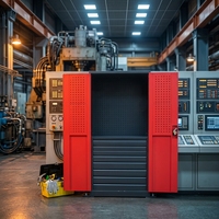 Armoire de rangement industrielle robuste en métal moderne avec tiroirs verrouillables, finition thermolaquée, pour hôtel, appartement, atelier, centre commercial, garage