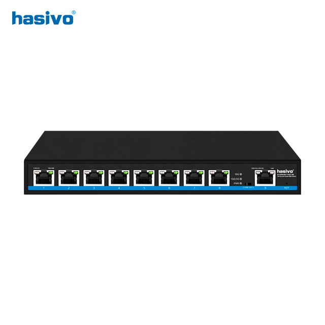 8 Port Web Managed 2.5Gps PoE Switch +1*10Gps RJ45 Uplink