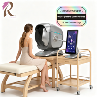Analyseur de peau et de cheveux, scanner thermique, analyseur de visage et du corps, scanner complet noir pour soins de la peau