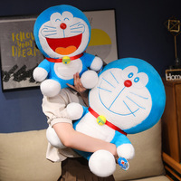 Peluche Doraemon, Chat Robot Souriant 4D, Peluche de Poche Bleue et Blanche, Personnage d'Anime, Décoration de Chambre, Jouet en Peluche OEM