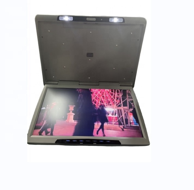 Android Car Monitor with Flip Feature TFT LCD USB Connection 4G RAM RGB Function Roof Placement TV Combination Including Camera