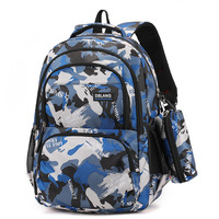 Sac à dos grande capacité pour garçons et filles, sac à dos de voyage camouflage à double bandoulière