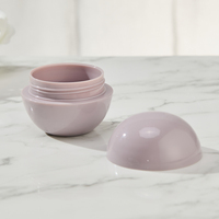 Pots de crème en forme de boule de couleur violette personnalisée PP emballage de crème lotion pour soins pour bébé 50ml joli pot de crème pour le visage pour enfants double couche